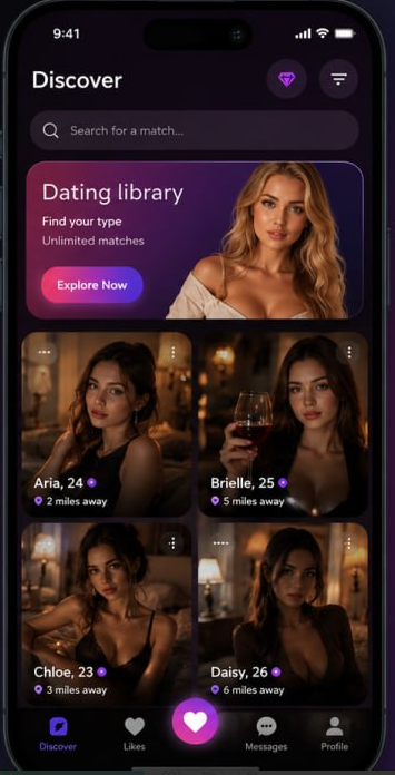 Blush Chat Interface 2